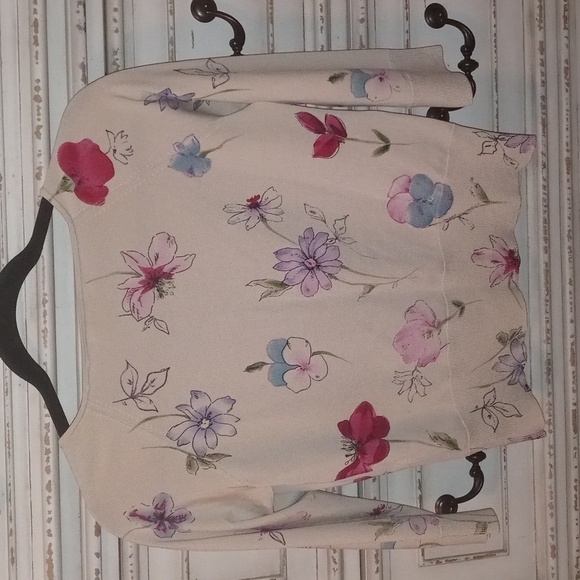 Petite sophisticate 75% silk stretch sweater cardigan size small - Picture 4 of 10